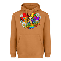 Meerkat pride bee with daisy lgbtq Heavyweight Hoodie - texasbilliewilder