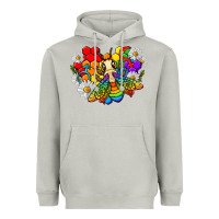 Moon Dust pride bee with daisy lgbtq Heavyweight Hoodie - texasbilliewilder