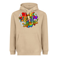 Mushroom pride bee with daisy lgbtq Heavyweight Hoodie - texasbilliewilder
