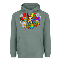 Sage pride bee with daisy lgbtq Heavyweight Hoodie - texasbilliewilder
