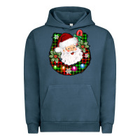 Pigment Midnight Navy horseshoe santa Urban Hoodie - AdoDesignShop