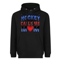 Black my favorite hockey player calls me mom Heavyweight Hoodie - Zillion Design Studio