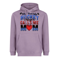 Lavender my favorite hockey player calls me mom Heavyweight Hoodie - Zillion Design Studio