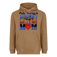 Toasted Coconut my favorite hockey player calls me mom Heavyweight Hoodie - Zillion Design Studio