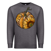 Charcoal Heather sunflower pumpkin Premium Sweatshirt - RanaPortraitStore