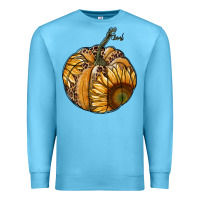 Ocean Blue sunflower pumpkin Premium Sweatshirt - RanaPortraitStore