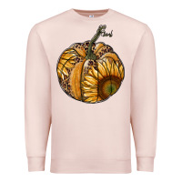 Pale Pink sunflower pumpkin Premium Sweatshirt - RanaPortraitStore