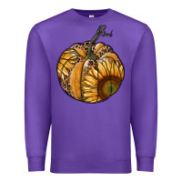 Purple sunflower pumpkin Premium Sweatshirt - RanaPortraitStore