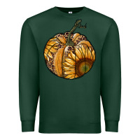 Sunflower Pumpkin Premium Sweatshirt | Teevron