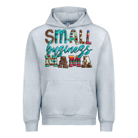 Heather Grey small business mama leopard turquoise aztec serape cowhide Urban Hoodie - Artiststas