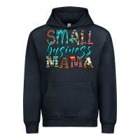 Navy small business mama leopard turquoise aztec serape cowhide Urban Hoodie - Artiststas