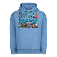 Pigment Pebble Blue small business mama leopard turquoise aztec serape cowhide Urban Hoodie - Artiststas
