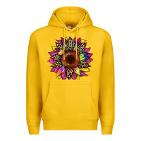 Lemon tie dye leopard sunflower Premium Hoodie - Artiststas
