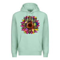 Seafoam tie dye leopard sunflower Premium Hoodie - Artiststas