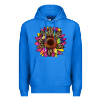 True Royal tie dye leopard sunflower Premium Hoodie - Artiststas