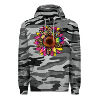 Slate Camo tie dye leopard sunflower Premium Hoodie - Artiststas