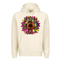 Tofu tie dye leopard sunflower Premium Hoodie - Artiststas