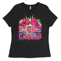 Black fight cancer Ladies Tee - BarkalooDesign