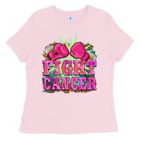Bubblegum Pink fight cancer Ladies Tee - BarkalooDesign