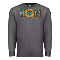 Charcoal Heather sunflower mom Premium Sweatshirt - RanaPortraitStore