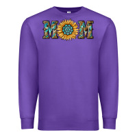 Purple sunflower mom Premium Sweatshirt - RanaPortraitStore