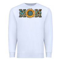White sunflower mom Premium Sweatshirt - RanaPortraitStore