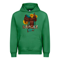 Emerald saddle up cowboy western sunflowers Urban Hoodie - Artiststas