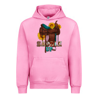 Fuchsia Pink saddle up cowboy western sunflowers Urban Hoodie - Artiststas