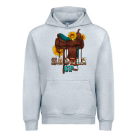 Heather Grey saddle up cowboy western sunflowers Urban Hoodie - Artiststas