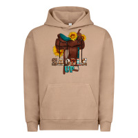 Pigment Burro saddle up cowboy western sunflowers Urban Hoodie - Artiststas