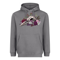 Storm Boho floral raven skull Heavyweight Hoodie - RanaPortraitStore