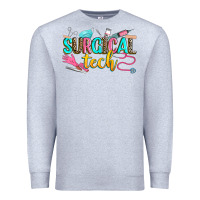 Heather Grey surgical tech Premium Sweatshirt - Zillion Design Studio