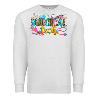Oatmeal Heather surgical tech Premium Sweatshirt - Zillion Design Studio
