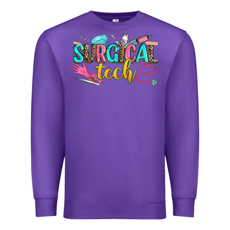 Surgical Tech Premium Sweatshirt by Zillion Design Studio | Teevron