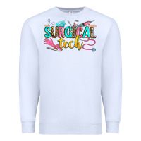 White surgical tech Premium Sweatshirt - Zillion Design Studio
