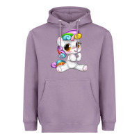 Lavender pride cute unicorn Heavyweight Hoodie - texasbilliewilder