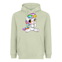 Matcha pride cute unicorn Heavyweight Hoodie - texasbilliewilder