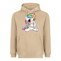Mushroom pride cute unicorn Heavyweight Hoodie - texasbilliewilder