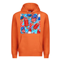 Carrot 4th of july popsicle seamless pattern Premium Hoodie - BundleAndBundleShop