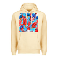 Pina Colada 4th of july popsicle seamless pattern Premium Hoodie - BundleAndBundleShop
