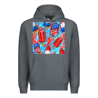 Rock 4th of july popsicle seamless pattern Premium Hoodie - BundleAndBundleShop