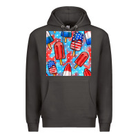 Smoke 4th of july popsicle seamless pattern Premium Hoodie - BundleAndBundleShop