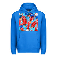 True Royal 4th of july popsicle seamless pattern Premium Hoodie - BundleAndBundleShop