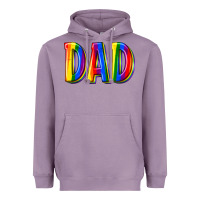 Lavender pride dad Heavyweight Hoodie - texasbilliewilder