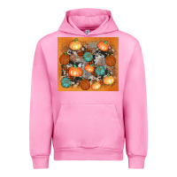 Fuchsia Pink cowhide pumpkin Urban Hoodie - AdoDesignShop
