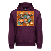 Mauve Wine cowhide pumpkin Urban Hoodie - AdoDesignShop