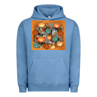 Pigment Pebble Blue cowhide pumpkin Urban Hoodie - AdoDesignShop