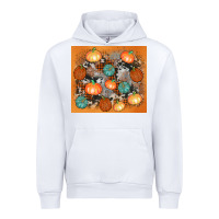 White cowhide pumpkin Urban Hoodie - AdoDesignShop
