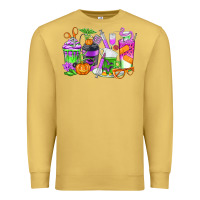 Antique Gold Halloween Nurse Coffee Cups Premium Sweatshirt - texasbilliewilder