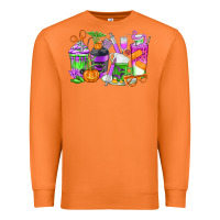 Carrot Halloween Nurse Coffee Cups Premium Sweatshirt - texasbilliewilder